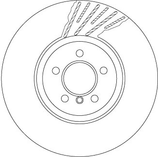 Диск гальмівний BMW 5 (F07,F10)/ 7(F01,F02) "FL "D=374mm "08>> TRW DF6613S