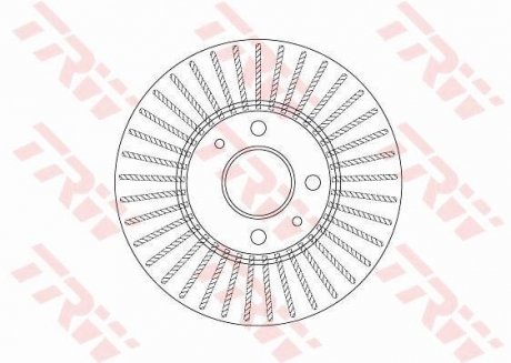 Диск гальмівний (LUCAS) TRW DF6693 (фото 1)