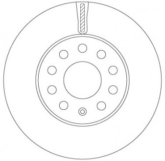 Диск гальмівний SEAT/SKODA/VW Leon/Octavia/Golf "F D=276mm "14>> TRW DF6903S