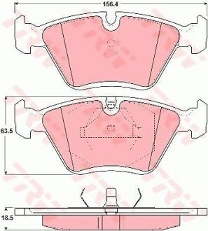 Гальмівні колодки, дискові (LUCAS) TRW GDB1355