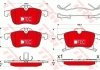 Комплект гальмівних колодок, дискове гальмо TRW GDB1668DTE (фото 2)
