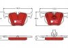 Комплект гальмівних колодок, дискове гальмо TRW GDB1727DTE (фото 1)