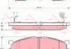 Комплект тормозных колодок, дисковый тормоз TRW GDB3245 (фото 1)