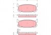 Тормозные колодки, дисковый тормоз (набор) (LUCAS) TRW GDB3318 (фото 1)