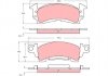Гальмівні колодки, дискове гальмо (набір) (LUCAS) TRW GDB742 (фото 1)
