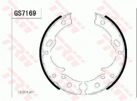 Тормозные колодки ручного тормоза (LUCAS) TRW GS7169