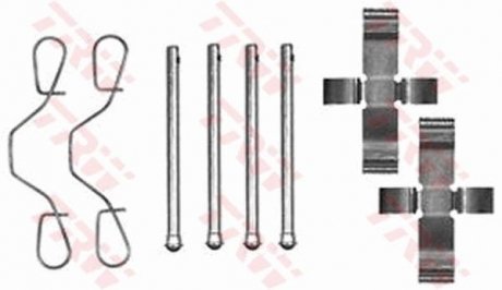 Гальмівні колодки (монтажний набір) (LUCAS) TRW PFK154 (фото 1)