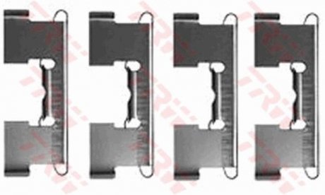 Гальмівні колодки (монтажний набір) (LUCAS) TRW PFK179 (фото 1)