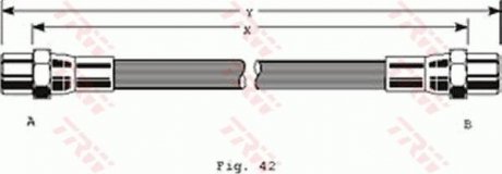 Шланг тормозной (LUCAS) TRW PHA153