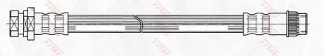 Шланг тормозной (LUCAS) TRW PHA434