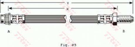 Шланг тормозной (LUCAS) TRW PHB304