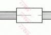 Шланг тормозной (LUCAS) TRW PHB502 (фото 1)