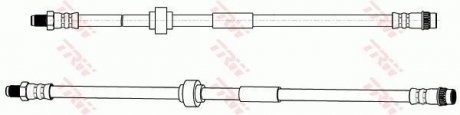 Шланг тормозной (LUCAS) TRW PHB635