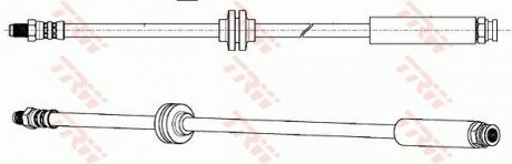 Шланг тормозной (LUCAS) TRW PHB642 (фото 1)