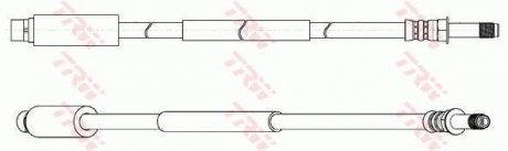 Шланг гальмівний (LUCAS) TRW PHB654