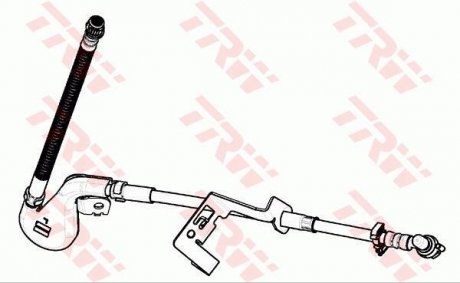 Шланг тормозной (LUCAS) TRW PHD1133