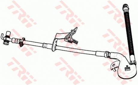 Шланг гальмівний (LUCAS) TRW PHD1134