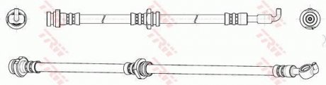 Шланг гальмівний (LUCAS) TRW PHD163