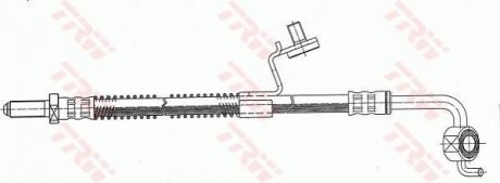 Шланг тормозной (LUCAS) TRW PHD344