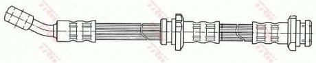 Шланг тормозной (LUCAS) TRW PHD398 (фото 1)