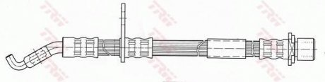 Шланг тормозной (LUCAS) TRW PHD433