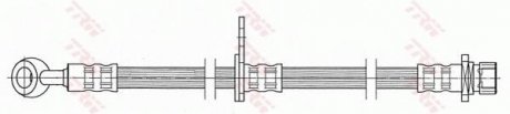 Шланг тормозной (LUCAS) TRW PHD449