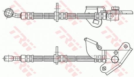 Шланг гальмівний (LUCAS) TRW PHD583