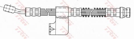 Шланг гальмівний (LUCAS) TRW PHD618