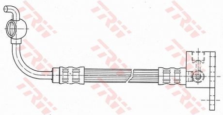 Шланг тормозной (LUCAS) TRW PHD648