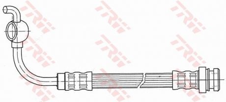 Шланг гальмівний (LUCAS) TRW PHD649