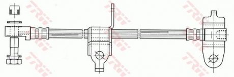 Тормозной шланг TRW PHD953