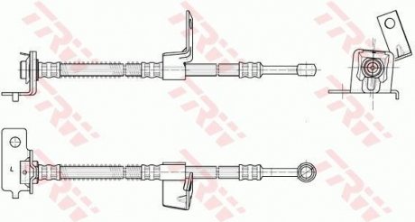 Шланг тормозной (LUCAS) TRW PHD954