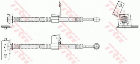 Шланг гальмівний (LUCAS) TRW PHD955