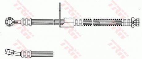 Шланг тормозной (LUCAS) TRW PHD958 (фото 1)