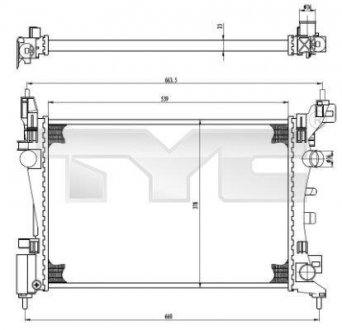 Датчик абс, передний TYC 725-0035