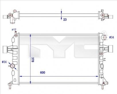 Теплообменник TYC 7250038R (фото 1)