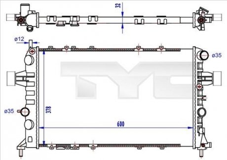 Теплообменник TYC 7250041R