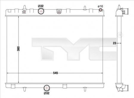 Теплообменник TYC 7260019R (фото 1)