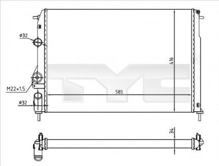 Теплообменник TYC 7280055R