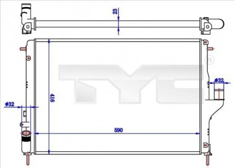 Теплообмінник TYC 7280056R