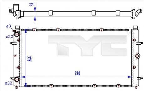 Теплообменник TYC 7370059R (фото 1)