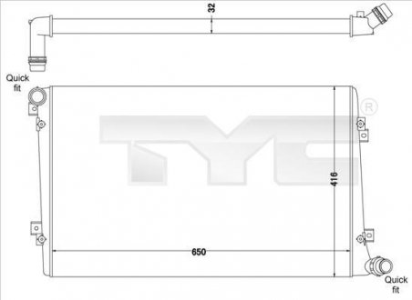 Теплообмінник TYC 7370063R (фото 1)