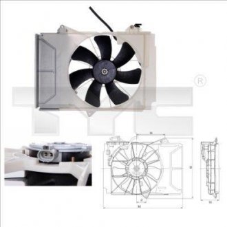 Вентилятор радиатора TYC 8360011