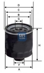 Фильтр масла UFI 2342800