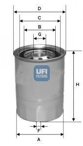 Фильтр топлива UFI 2432700