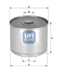 Фильтр топлива UFI 2436001