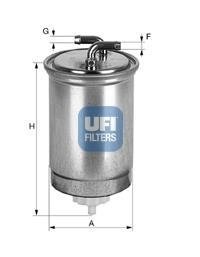 Фильтр топлива UFI 2436500