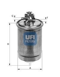 Фильтр топлива UFI 2440000