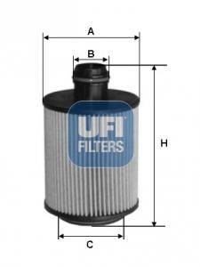 Фильтр масла UFI 2508800 (фото 1)