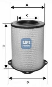 Фільтр повітряний UFI 2758700